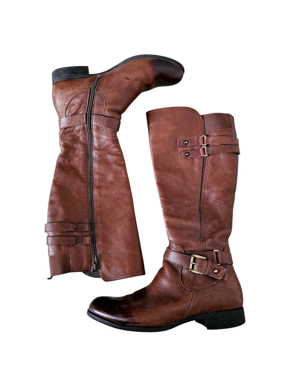 Naturalizer Jackie Tall Leather Riding Boots - Size 9.5 M *FAIR CONDITION* - Picture 5 of 14